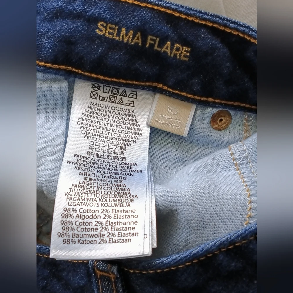 Michael Kors Jeans Women 10 Dark Blue Flare  Academia Casual Versatile Rodeo Y2K
